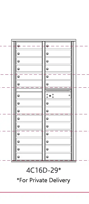 STD-4C Mailboxes - 4C Max Height Suite - Florence Corporation