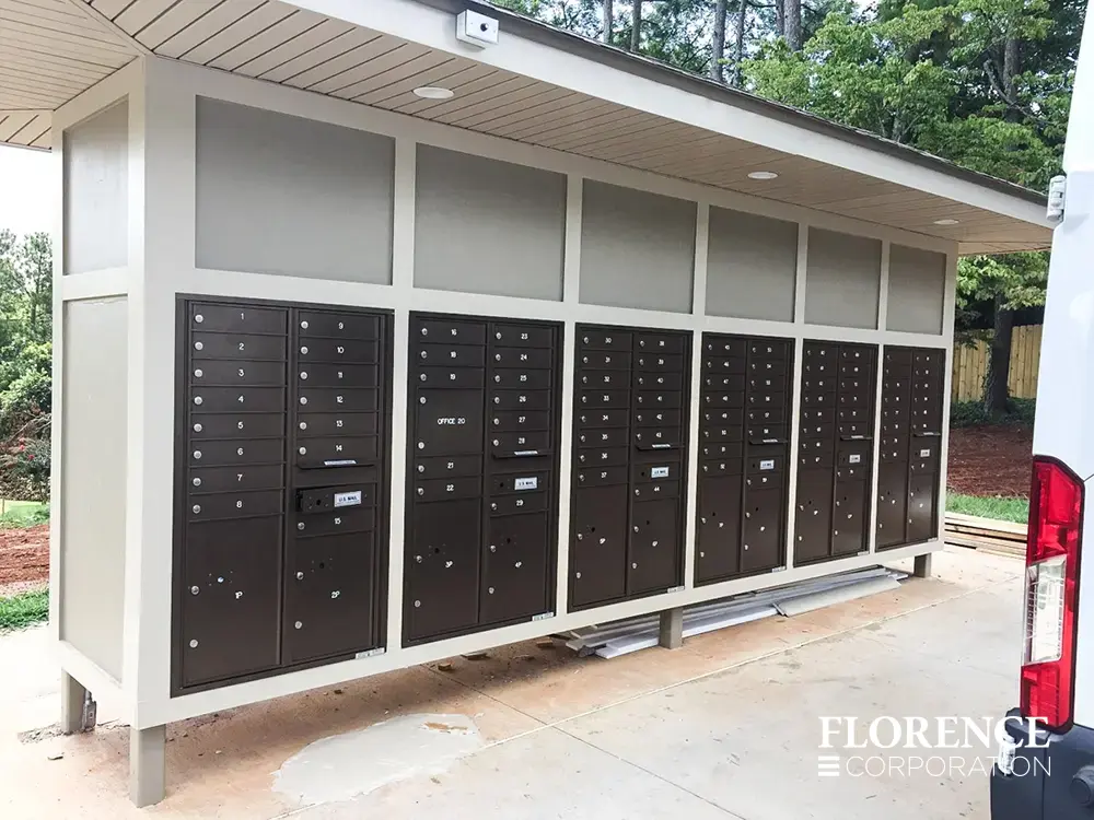 versatile-4C-recessed-indoor-07 recessed mounted versatile™ 4C mailboxes in black
