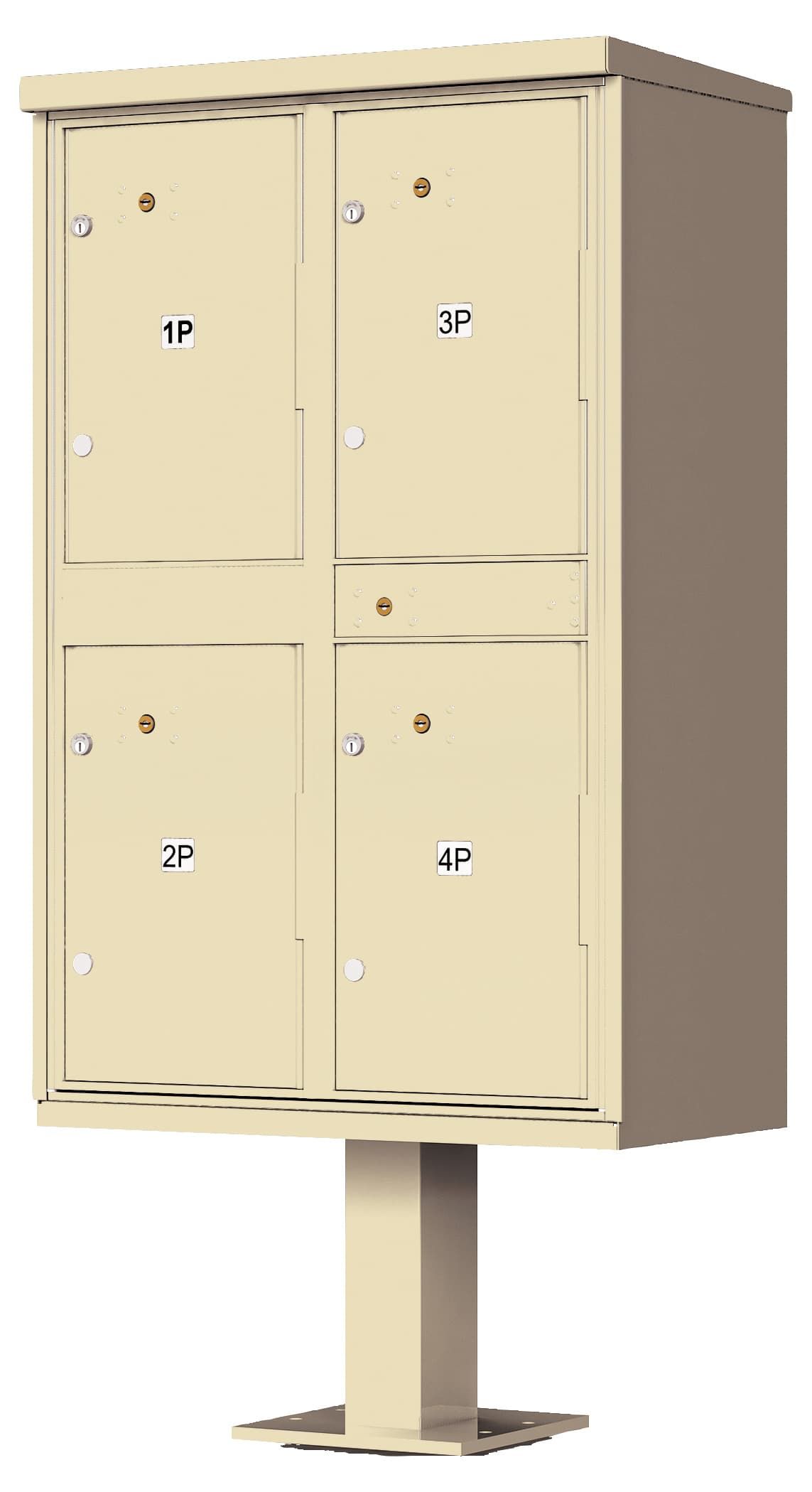 1590-T2 Outdoor Parcel Locker in Sandstone