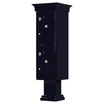 1590-T1V Outdoor Parcel Locker with Vogue Accessory in Black