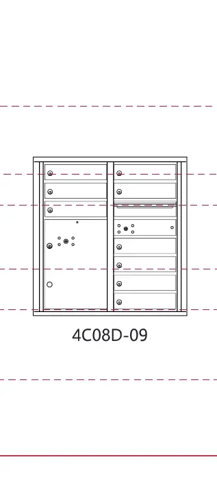 4C08D-09 4c mailbox measurements