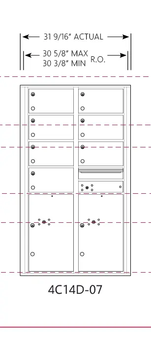 4C14D-07 4c mailbox measurements