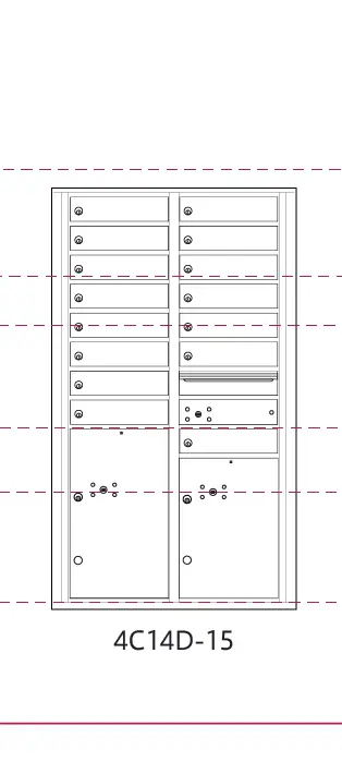 4c14HD-15 4c mailbox measurements