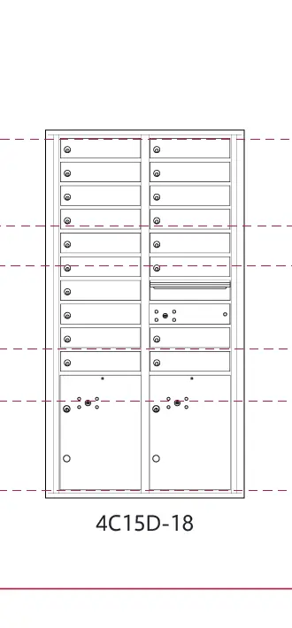 4C15D-18 4c mailbox measurements