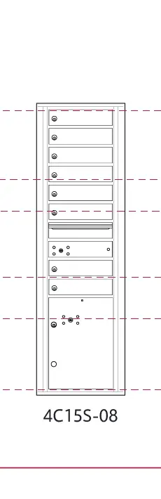 4C15S-08 4c mailbox measurements