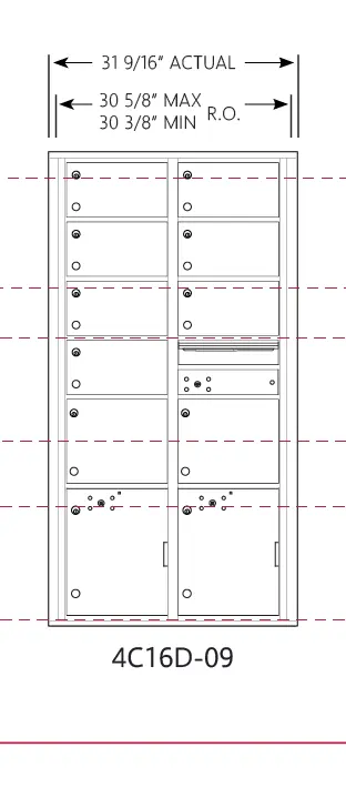 4C16D-09 4c mailbox measurements