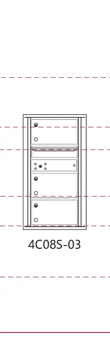 4C08S-03 4c mailbox measurements