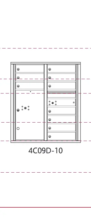 4C09D-10 4c mailbox measurements