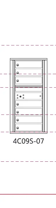 4C09S-07 4c mailbox measurements
