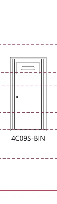 4C09S-BIN 4c mailbox measurements