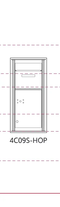 4C09S-HOP 4c mailbox measurements