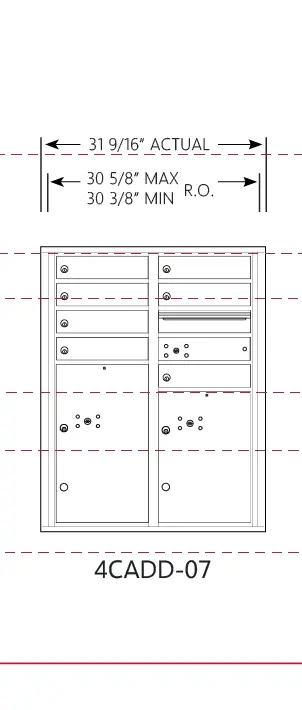 4CADD-07 4c mailbox measurements