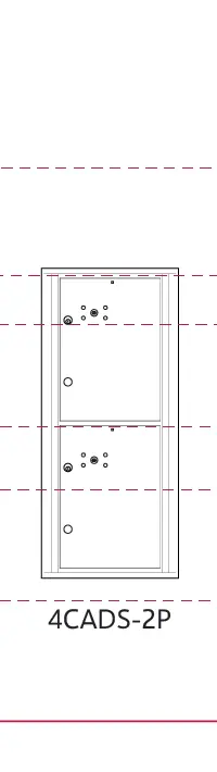 4CADS-2P 4c parcel locker measurements